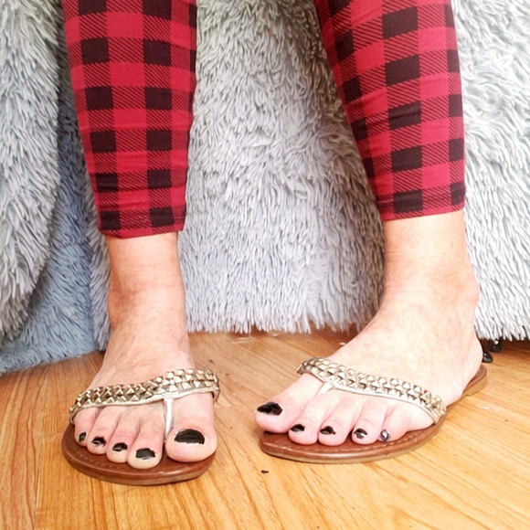 SHOES | Silver Studded Flip Flops! - Picture 8 of 8